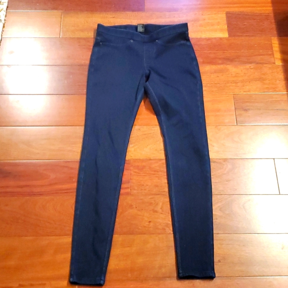 Hue pull on denim jeans